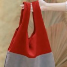 Tote Red Grey
